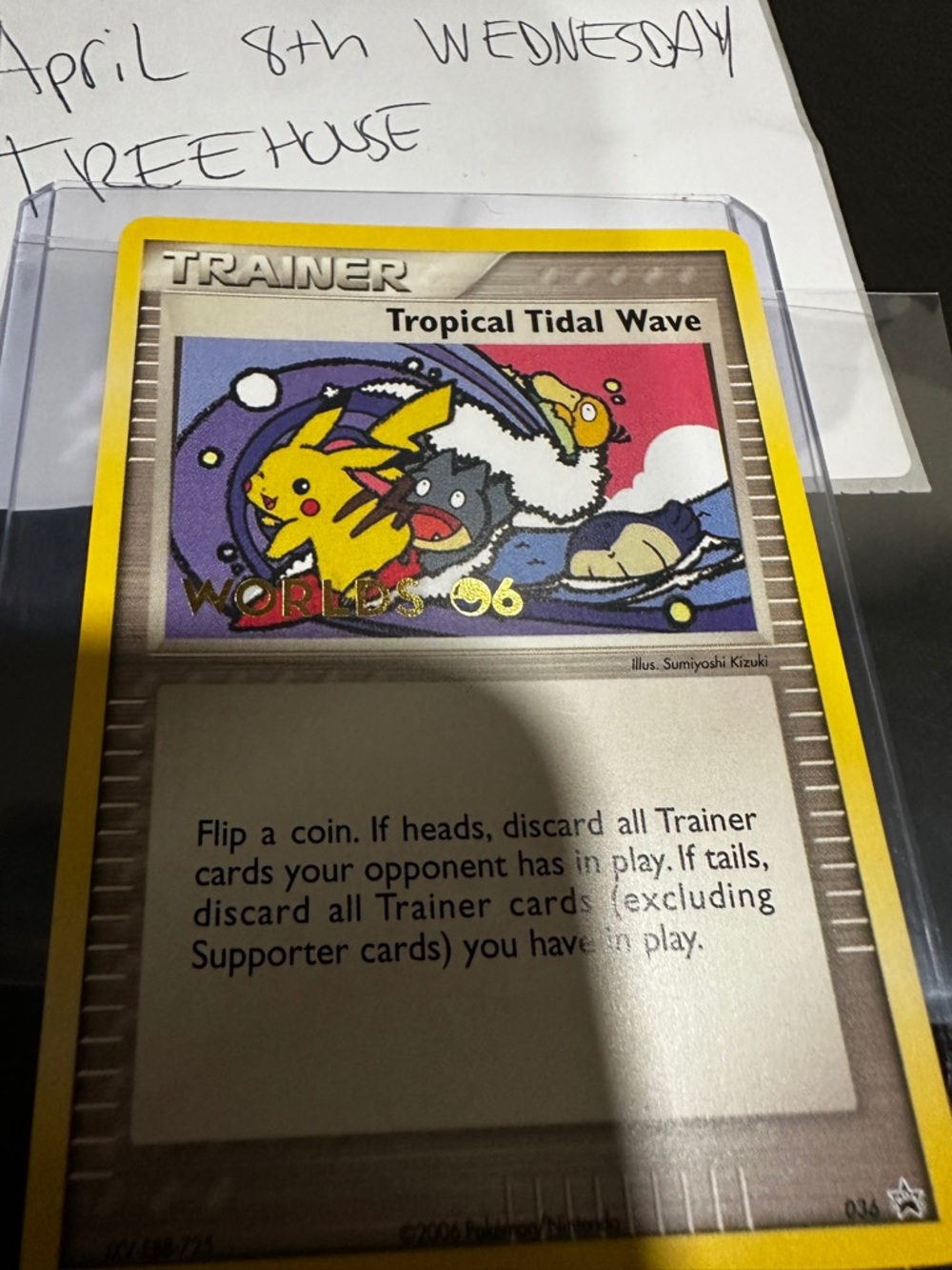 Pikachu World Championship Tropical Tidal Wave Promo Pokemon NM